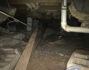 Destruction due to not maintaining a healthy crawl space
