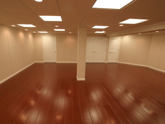 Wood Basement Flooring Near Oklahoma City Edmond Tulsa