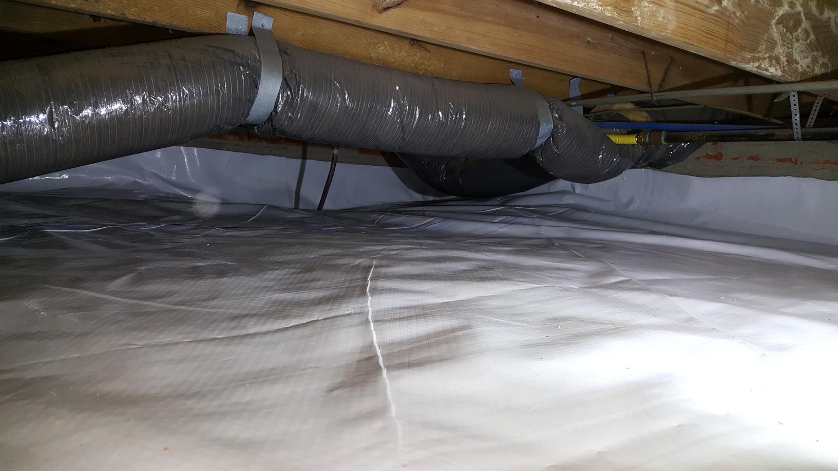 This home was expereincing moisture problems along the front of the home until Vesta Foundation Solutions sealed up their crawl space using the patented CleanSpace System.