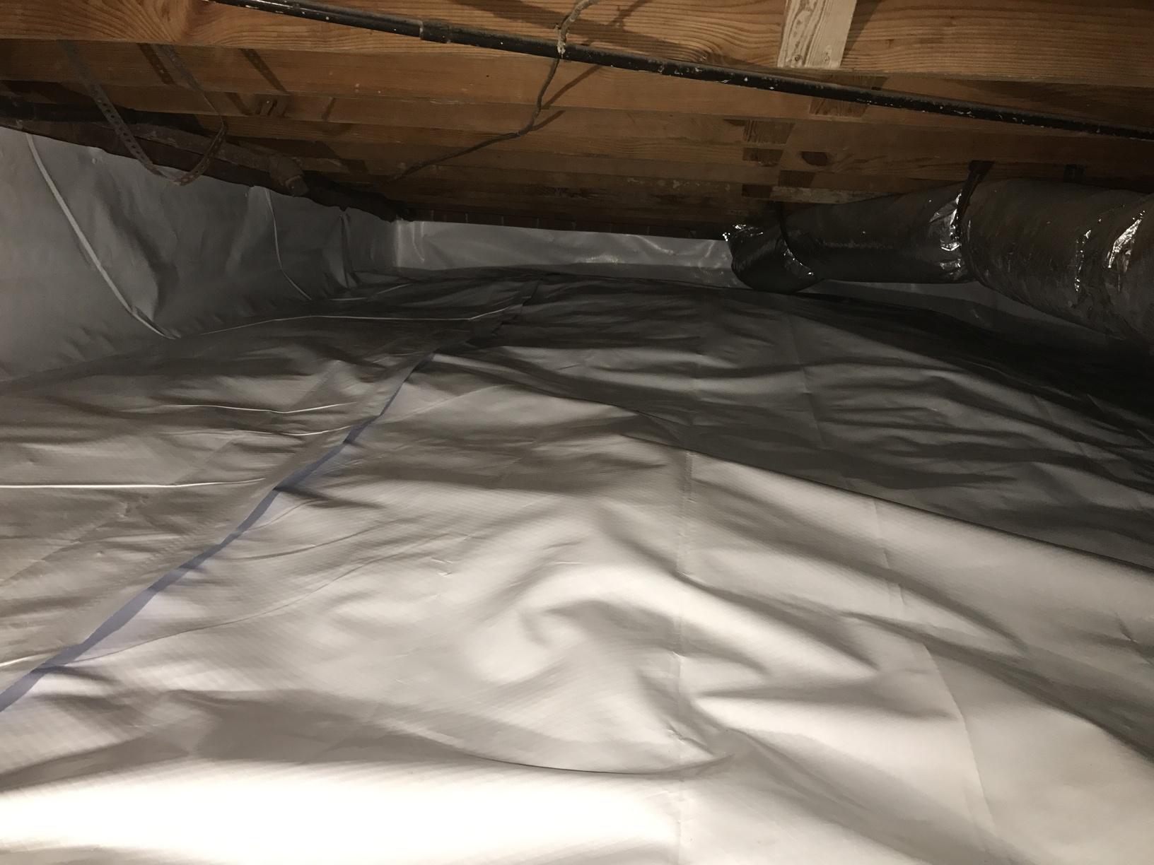 Another great photograph of a sealed crawl space in Tulsa, OK.