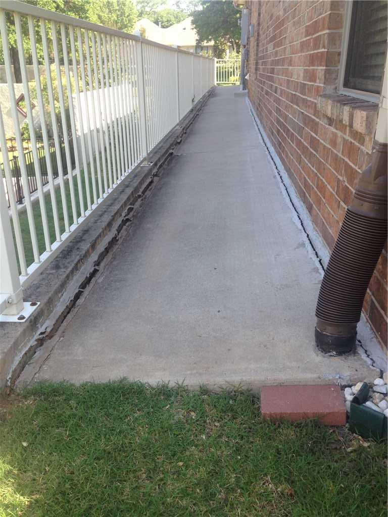 Large gaps and cracks allow water to get under the concrete, causing all kinds of issues.