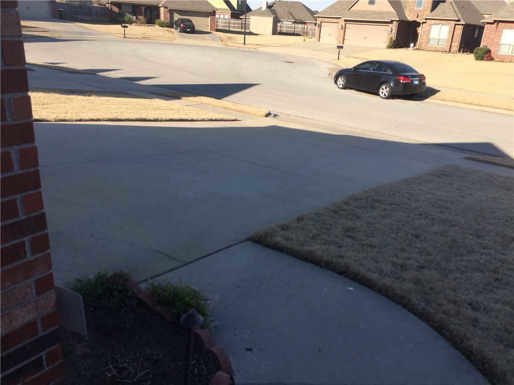This driveway is unprotected, this can cause water to leak in cracks and joints.