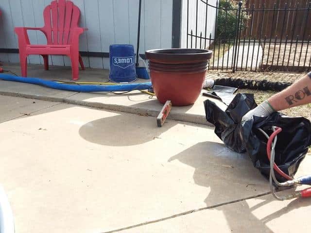 Pool Deck Repair in Norman, OK - Before Photo