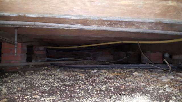 Crawl Space Moisture Problem Fixed in Norman, OK - Before Photo