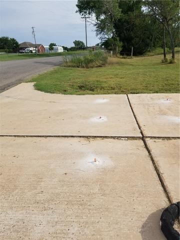 Driveway Fixed in Tuttle, OK - Before Photo