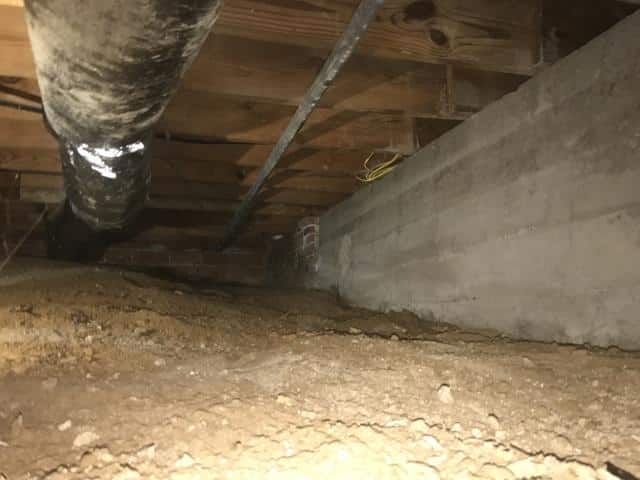 Dry and Healthy Crawl Space in Tulsa, OK - Before Photo