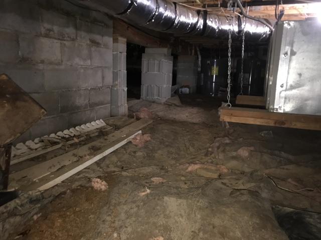 Crawl Space Repair in Fayettville, AR - Before Photo