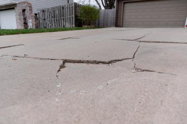 Cracked and Sinking Concrete