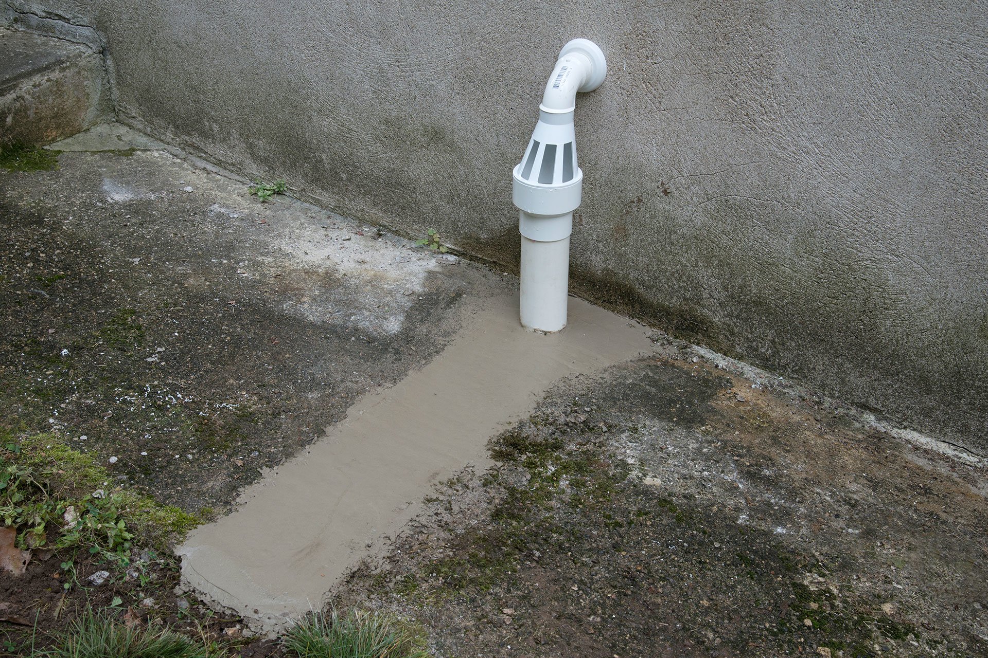 Downspout drain for waterproofing solutions